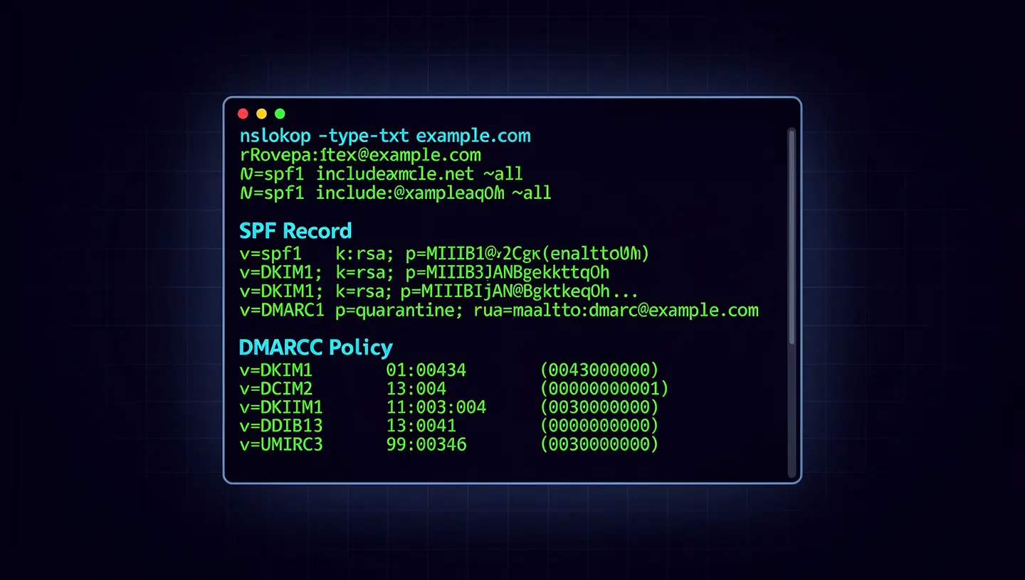 Email authentication security
